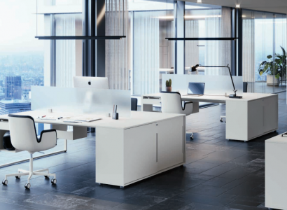 Desk Worktable Computer Desk Double Desk with Drawer